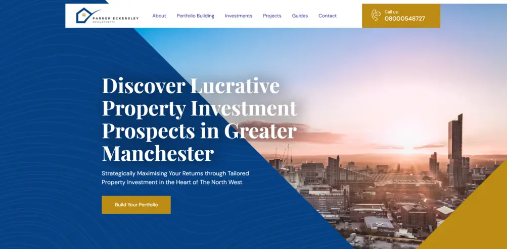Web Design for Property Companies. Parker Eckersley Case Study.